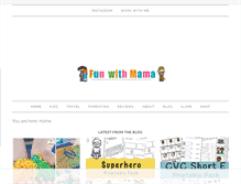 Tablet Screenshot of funwithmama.com